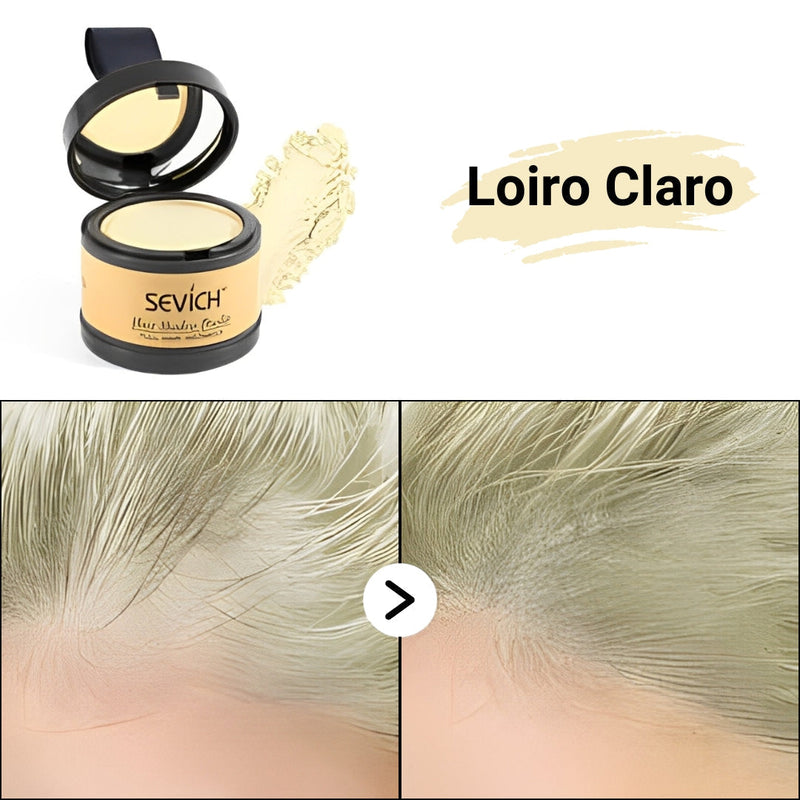 Pó Maquiagem para Cabelo a prova D'água - SEVÍCH