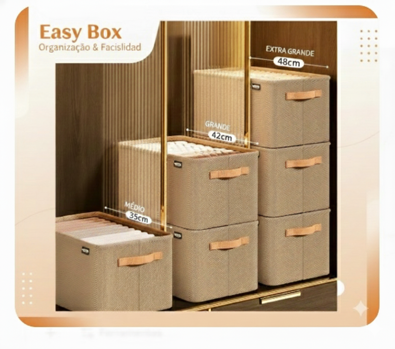 Organizador Easy Box – mais espaço, mais praticidade, menos bagunça: