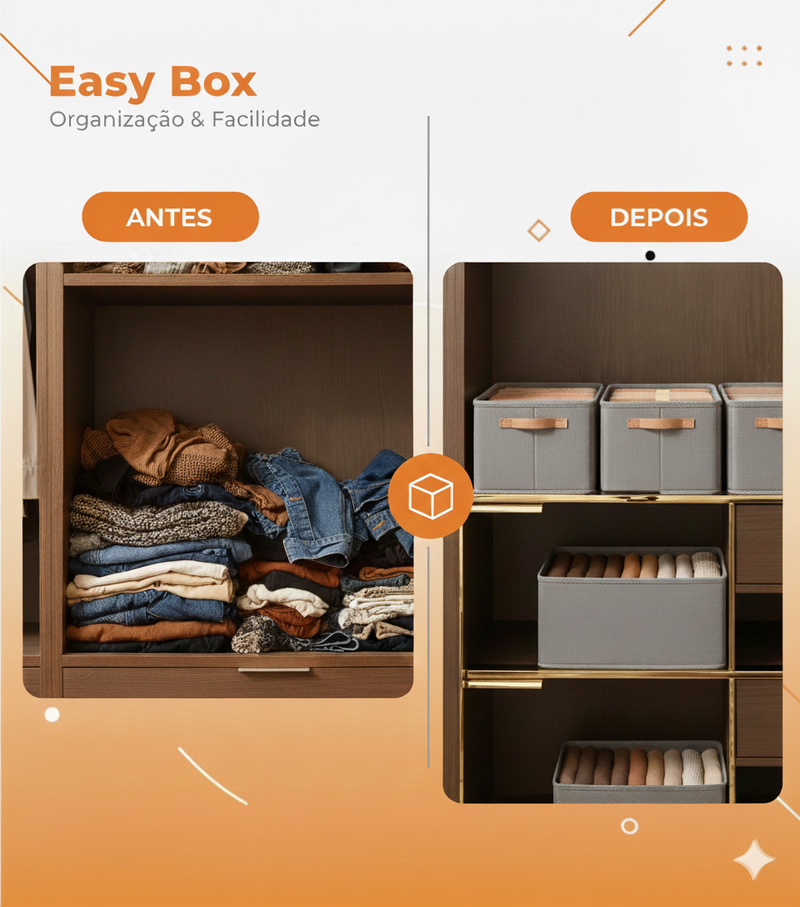 Organizador Easy Box – mais espaço, mais praticidade, menos bagunça: