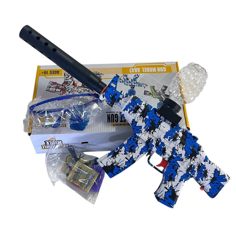 Lançador de Bolas de Gel Recarregável | Diversão Segura e Sem Sujeira